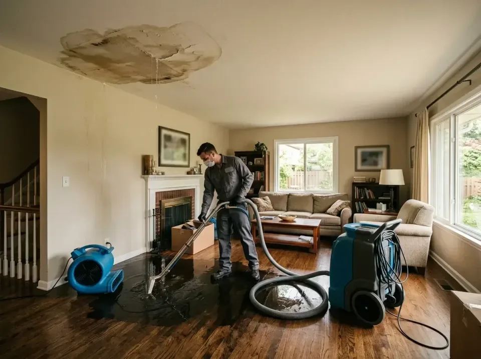 attic-pipe-burst-ceiling-drip-008 — frequently asked questions, Water Damage Restoration & Carpet Care in Anoka, MN